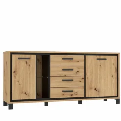 FORTE Kommoden-Sideboard Farida Eiche