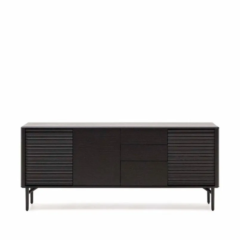 DAHEIM Kommoden-Sideboard Lenon Schwarz