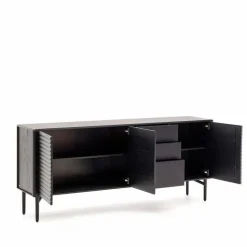 DAHEIM Kommoden-Sideboard Lenon Schwarz