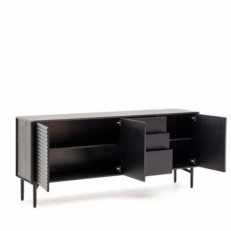 DAHEIM Kommoden-Sideboard Lenon Schwarz