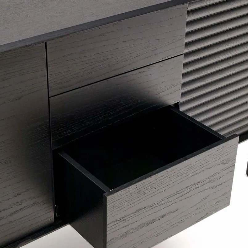 DAHEIM Kommoden-Sideboard Lenon Schwarz
