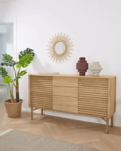 Kommoden|Kommoden|Kave Home Sideboard Lenon Eiche