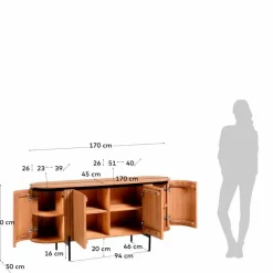 Sideboard Licia<Kave Home Clearance