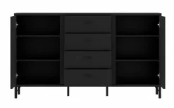 Wójcik Kommoden-Sideboard Lusaka Schwarz