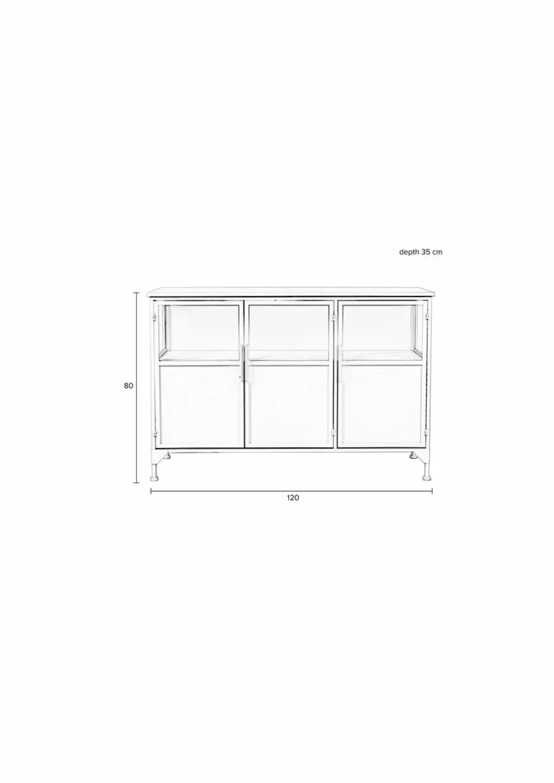 Zuiver Kommoden-Sideboard Miya Weiß