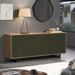 trendteam Kommoden-Sideboard Sentra Dunkelgrün