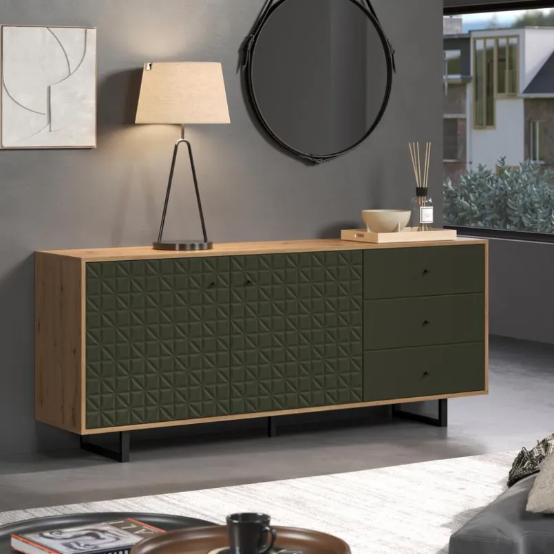 trendteam Kommoden-Sideboard Sentra Dunkelgrün