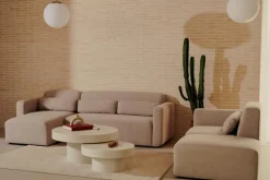 Sofas & Couches|Kave Home 2-Sitzer mit Anstellhocker Neom Beige