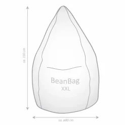 Sitzsäcke|Sitting Point Sitzsack Beanbag Anusha XXL Nude