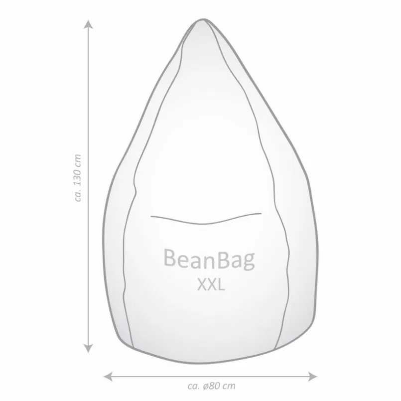 Sitting Point Sitzgelegenheiten|Sitzgelegenheiten-Sitzsack Beanbag Mink XXL Taupe