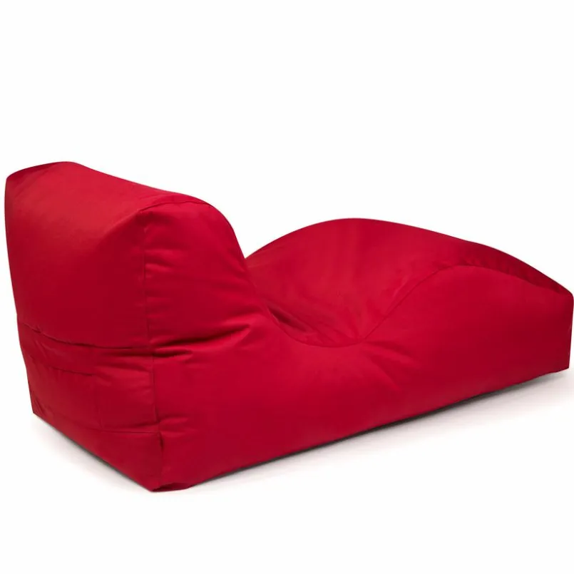 Outbag Outdoor-Sitzsäcke-Sitzsack Liege Wave Rot