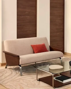 Sofas & Couches|Kave Home Sofa Amsen 2-Sitzer Hellbraun