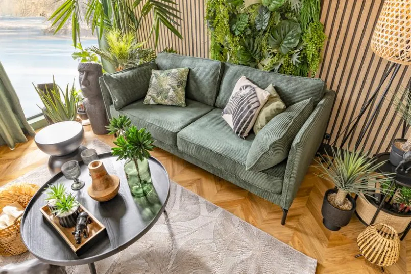 BOOOM Sofas & Couches-Sofa Brandon Winter Moss