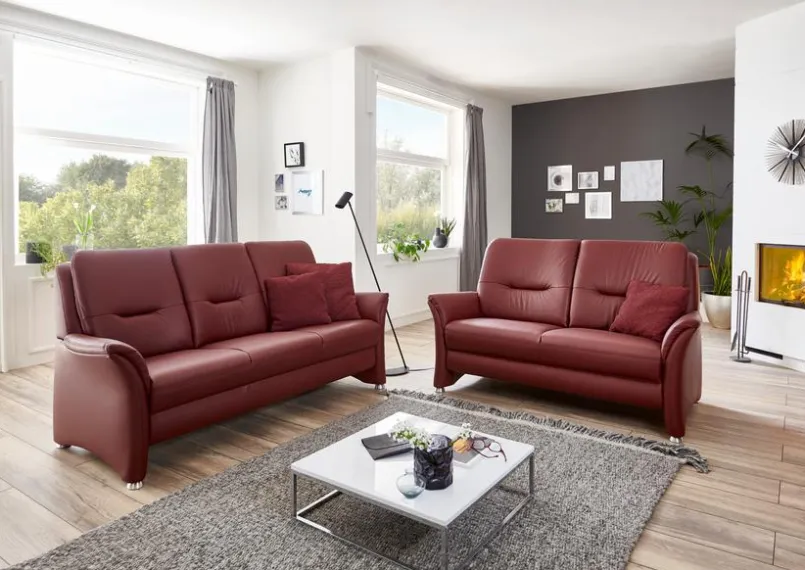ComfortPlan Sofas & Couches-Sofa Manchester Brombeer