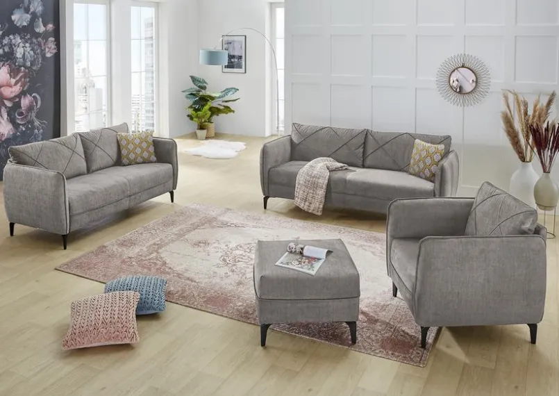 Sofas & Couches-Sofa Novara Grau