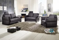ponsel Sofas & Couches-Sofa S225 / L225 Ohio Schwarz