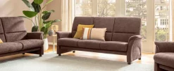 Segmüller Werkstätten Sofas & Couches-Sofa 3-Sitzer Osaka Chocolate