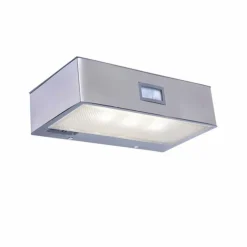 Eco-Light Led-Solarleuchten|Led-Solarleuchten-Solar-Außenwandleuchte Brick Silber