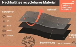 Sonnenschirm-Schutzhüllen|Winza Outdoor Covers Sonnenschirm-Schutzhülle 250x64 Anthracite
