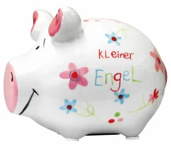 Dekodosen-Spardose Kleiner Engel 12,5 x 9 cm Weiß