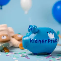 Dekodosen-Spardose Kleiner Prinz 12,5 x 9 cm Blau