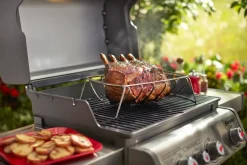 Weber Weber Grills & Grillzubehör-Spare-Rib-Halter Premium-Spare-Rib-Halter Silber