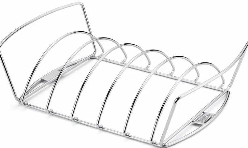 Weber Weber Grills & Grillzubehör-Spare-Rib-Halter Premium-Spare-Rib-Halter Silber