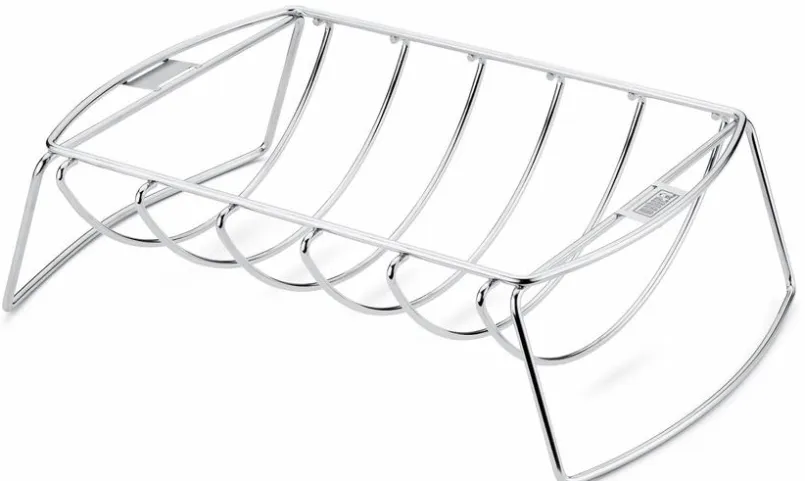 Weber Weber Grills & Grillzubehör-Spare-Rib-Halter Premium-Spare-Rib-Halter Silber