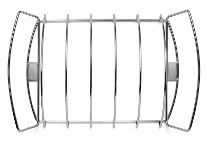 Weber Weber Grills & Grillzubehör-Spare-Rib-Halter Premium-Spare-Rib-Halter Silber
