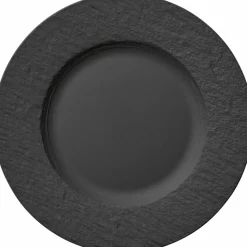 Geschirr|Villeroy & Boch Speiseteller Manufacture Rock Schwarz