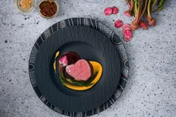 Geschirr|Villeroy & Boch Speiseteller Manufacture Rock Schwarz