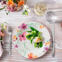Geschirr|Villeroy & Boch Speiseteller Mariefleur Rosa