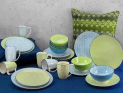 CreaTable Geschirr-Speiseteller Mediterran Ø 27 cm Blau