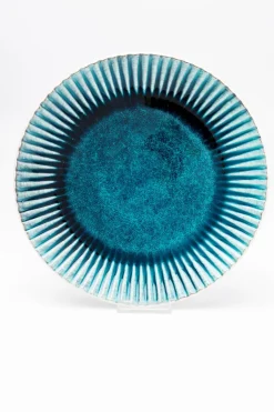 KARE DESIGN Geschirr-Speiseteller Mustique Rim Blau