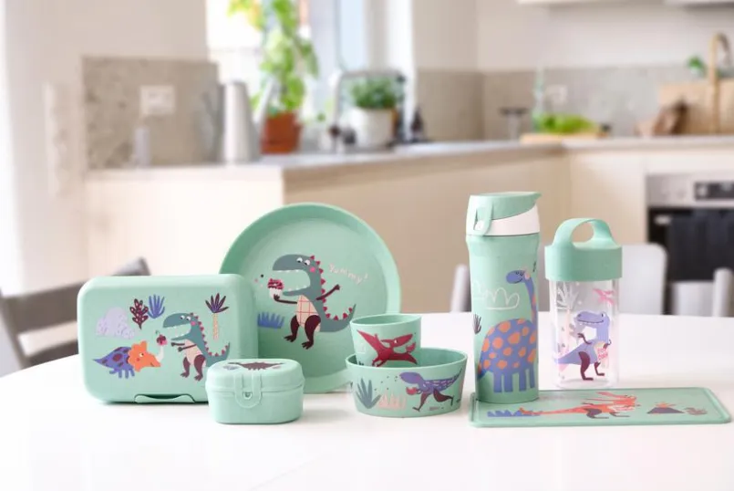 Koziol Kindergeschirr|Geschirr-Speiseteller Rex Ø 20,5 cm Grün