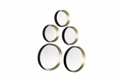 Wandspiegel|MIRRORS AND MORE Spiegel Lia Gold / Schwarz