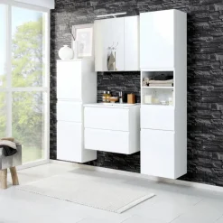 Spiegelschränke|Held-Möbel Spiegelschrank Cardiff Weiß