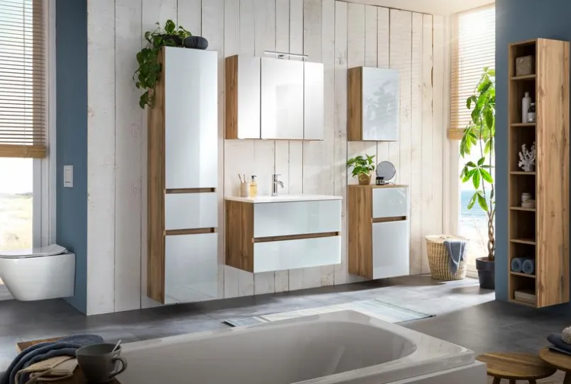 Spiegelschränke|Held-Möbel Spiegelschrank Helsinki Eiche