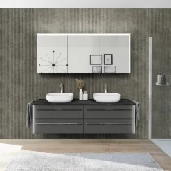 Pelipal Spiegelschränke-Spiegelschrank Leonardo living 116 Quarzgrau