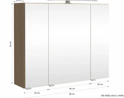 Spiegelschrank Rosario<Held-Möbel Best