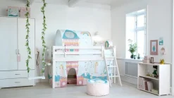 Flexa Kinderbetten|Kinderbetten-Spielbett Classic 90 x 200 cm Weiß