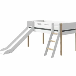 Flexa Kinderbetten|Kinderbetten-Spielbett Nor 90 x 200 cm Weiß