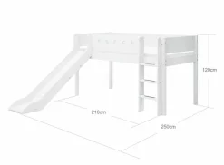 Spielbett White 90 x 200 cm<Flexa Online