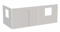 Flexa Kinderbetten|Kinderbetten-Spielvorhang 3er Set Dawn Warm Gray