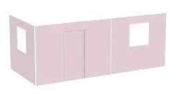 Flexa Kinderbetten|Kinderbetten-Spielvorhang 3er Set Dawn Mauve Morn