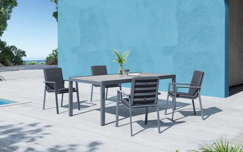 MWH Gartenstühle-Stapelstuhl Catalina Anthracite