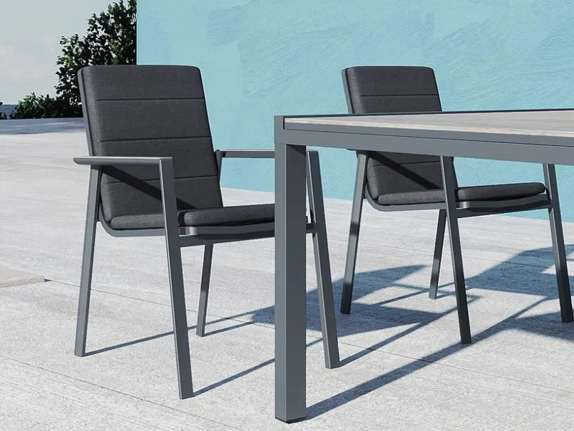 MWH Gartenstühle-Stapelstuhl Catalina Anthracite