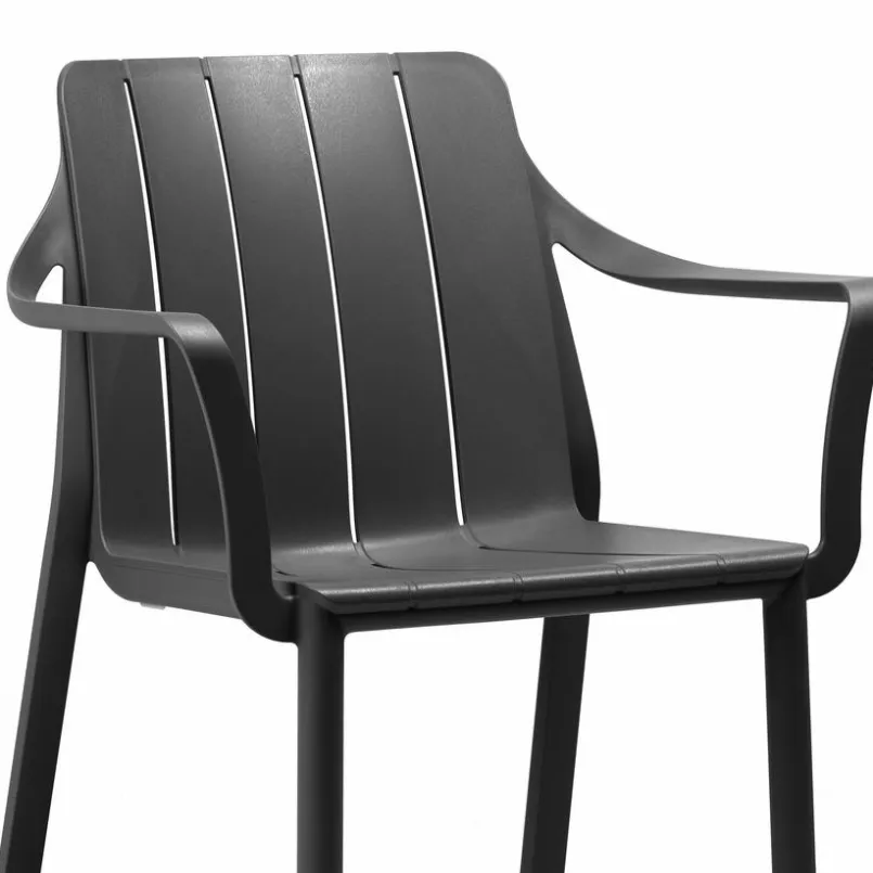 Gartenstühle|Nardi Stapelstuhl Tiberina Anthracite