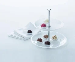 Etageren|Etageren|Leonardo 2-stöckige Etagere Pralina 20 cm Klar