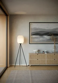 EGLO Stehlampen-Stehlampe Belgrave Weiß